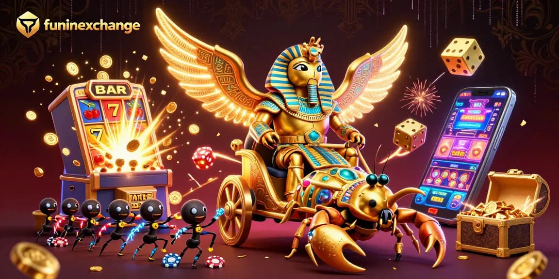 Play exciting games with funinexchange's vibrant casino atmosphere and thrilling jackpot explosions.