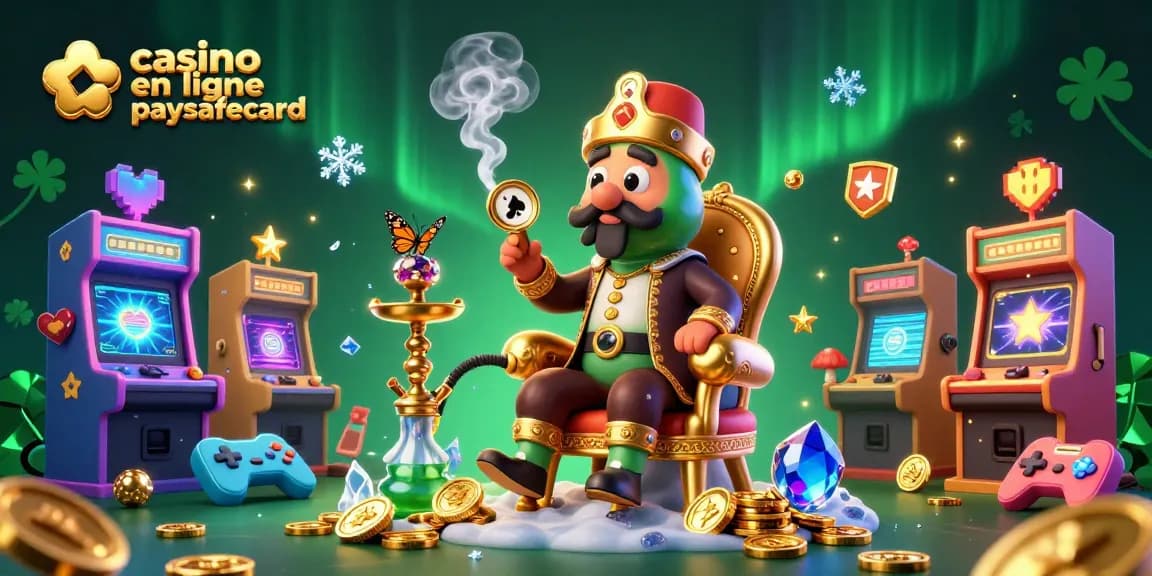 Visualisez les jeux de casino en ligne paysafecard avec un majestueux maître coléoptère dans une scène magique.