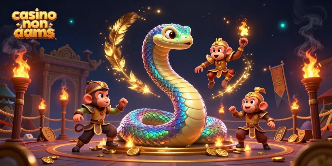 Interagisci con le offerte dei casinò non AAMS che presentano una vivace scena 3D con personaggi unici ed elementi di casinò.
