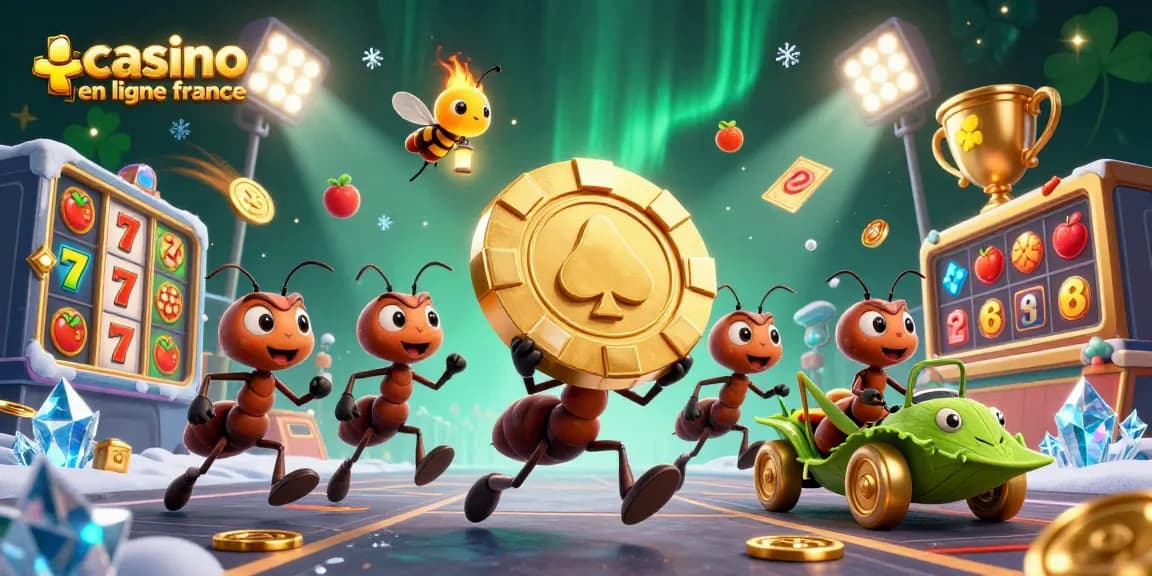 Jouez au casino en ligne France avec des personnages de dessins animés animés profitant d'illustrations riches et colorées.