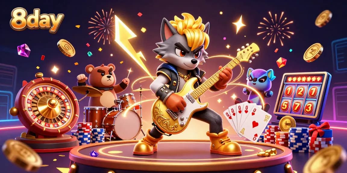 Experience the excitement at 8day casino with dynamic characters and dazzling game elements.