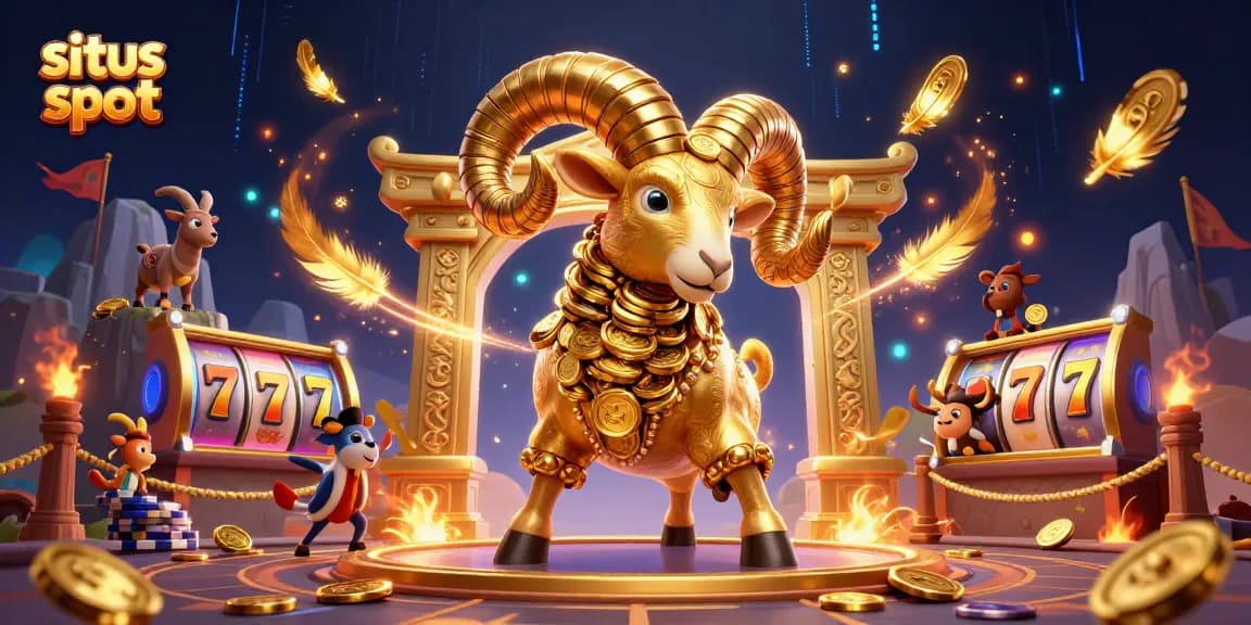 Engage with situs slot and experience thrilling gameplay around golden ram and slot elements.