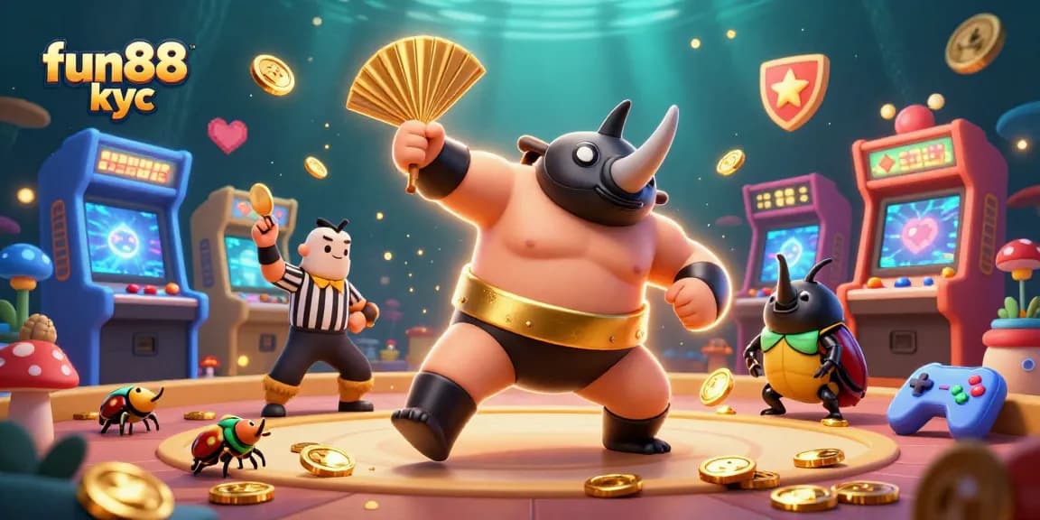Trải nghiệm Fun88 KYC cùng nhà cái với hình ảnh 3D sống động đầy sắc màu.