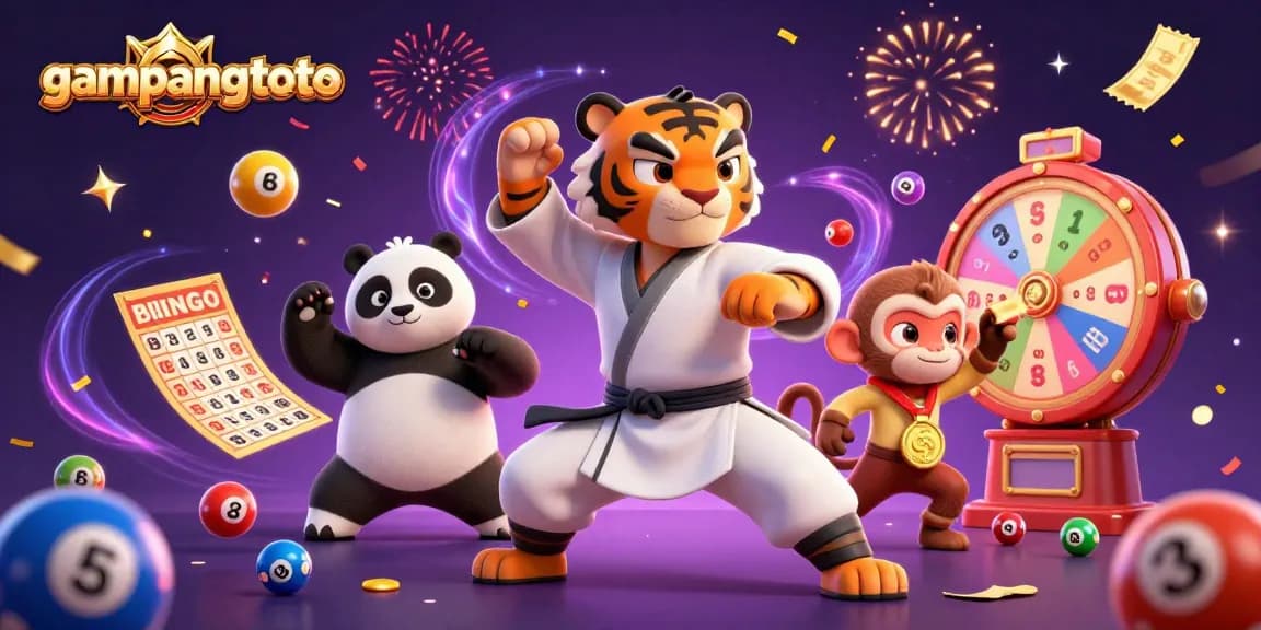 Unleash winning strategies with gampangtoto's vibrant lottery-themed 3D illustration.
