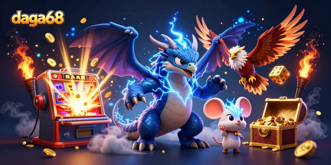Experience live betting excitement with daga68 at a dazzling 3D gaming scene.