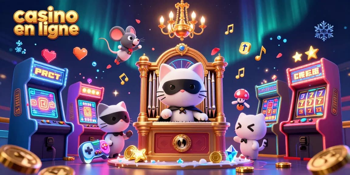 Vivez l'excitation du casino en ligne avec des personnages vibrants, des jeux d'arcade et des visuels dynamiques.