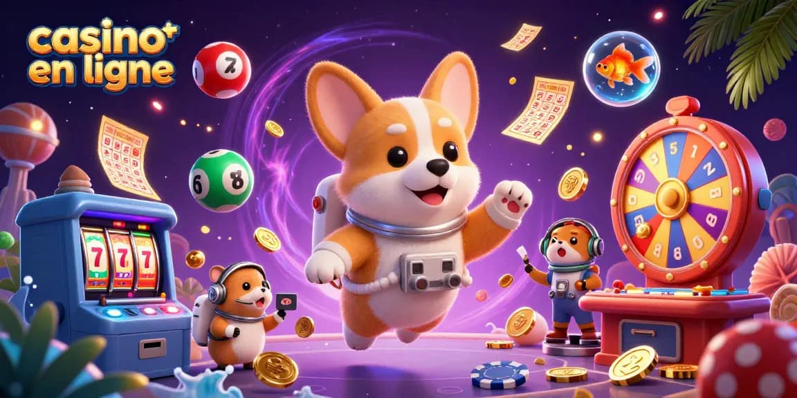 Jouez à des jeux passionnants de casino en ligne avec un corgi astronaute dans un décor captivant.