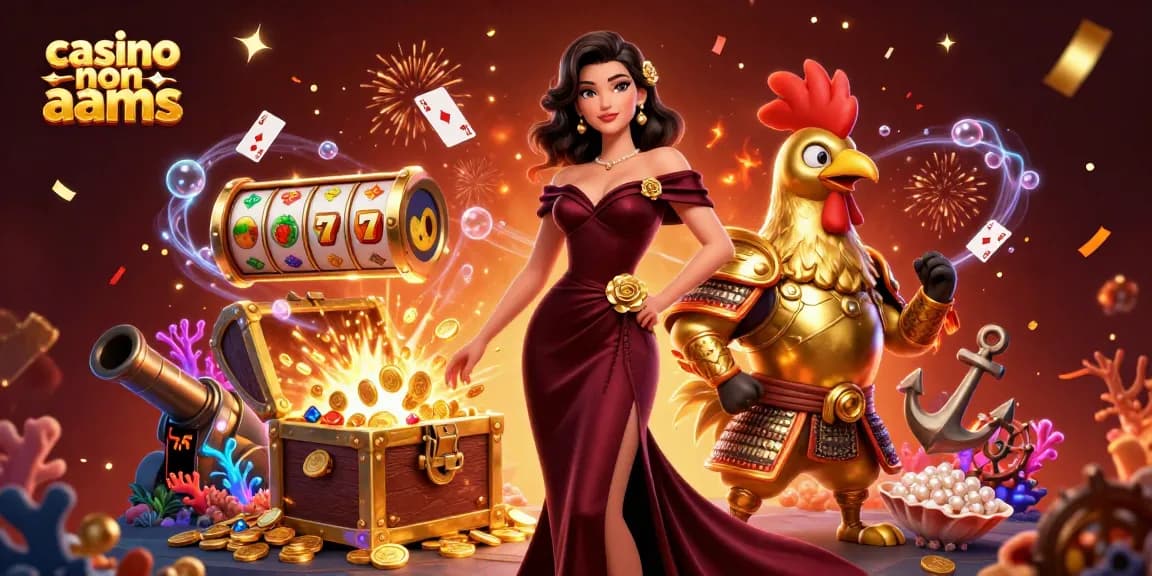 Vivi un'esperienza di gioco emozionante con le caratteristiche di alto livello dei casinò non AAMS in questa vibrante illustrazione 3D.