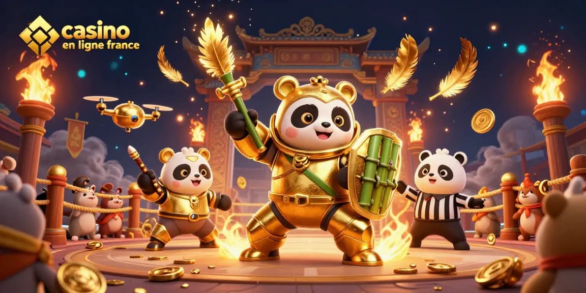 Jouez au casino en ligne France avec des personnages dynamiques dans une illustration 3D captivante.