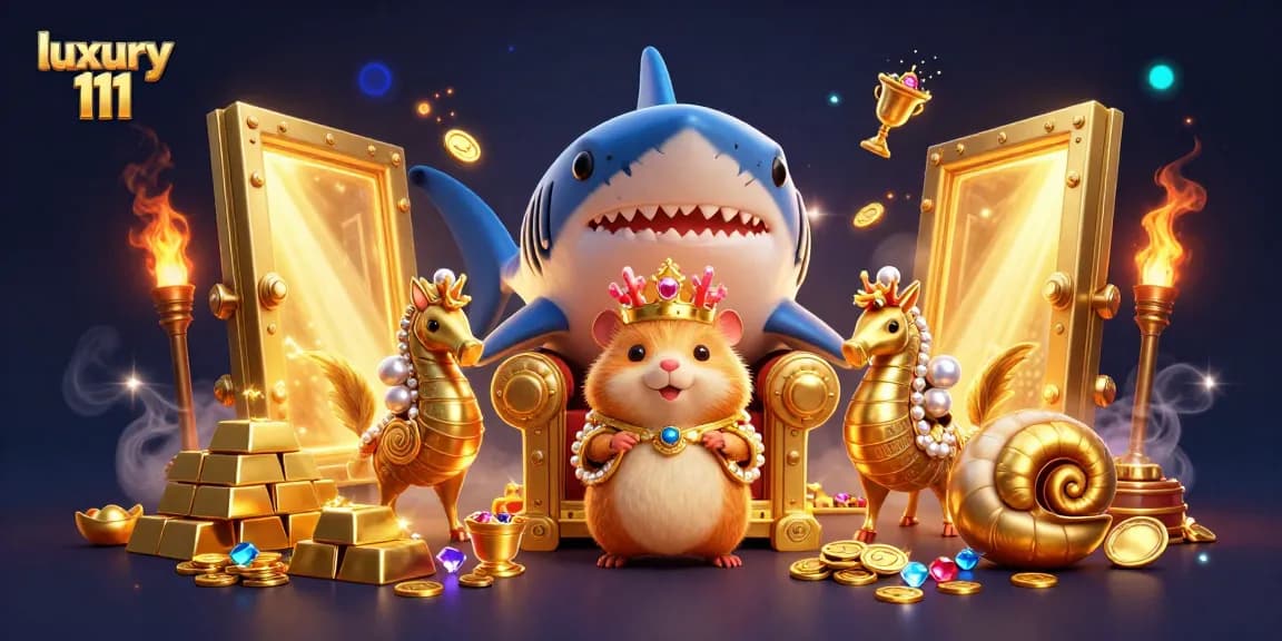 Experience the luxury 111 gaming adventure with a fierce hamster king and treasures galore!