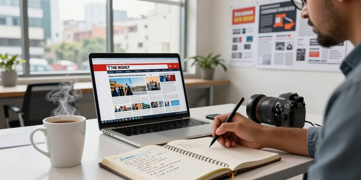 Journalist writing for https://www.theindaily.com amidst latest news, capturing India's cultural vibe.