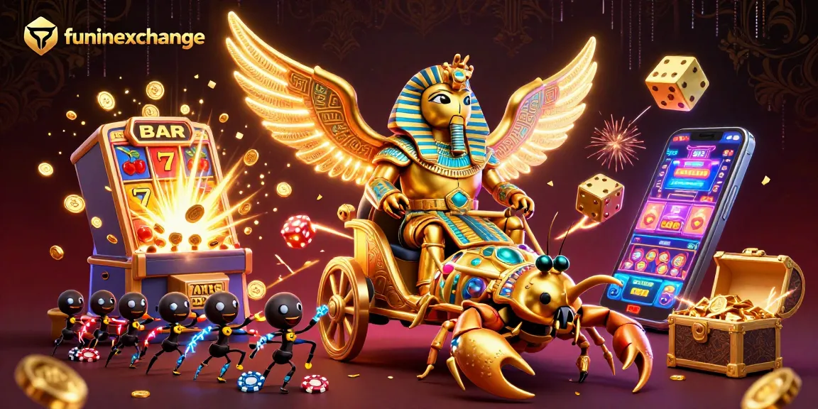 Play exciting games with funinexchange's vibrant casino atmosphere and thrilling jackpot explosions.