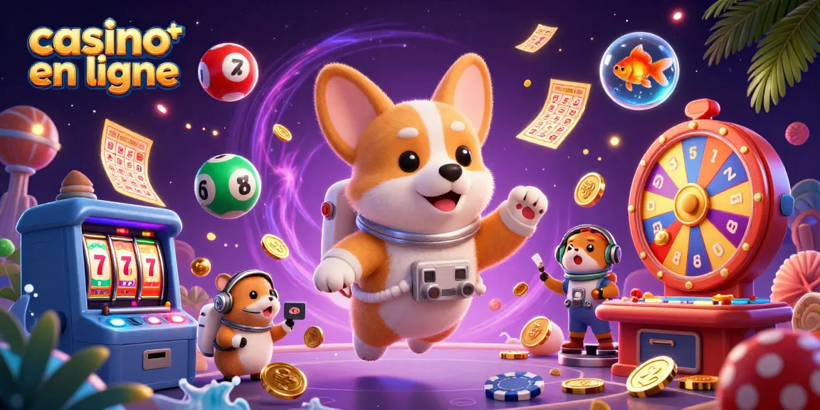 Jouez à des jeux passionnants de casino en ligne avec un corgi astronaute dans un décor captivant.
