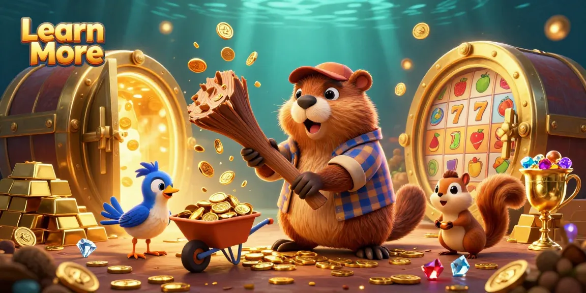 Learn More about the vibrant 3D illustration capturing a gaming scene with cartoon characters celebrating wealth in a casino.