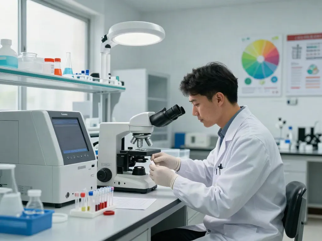 Análisis clínicos en Laboratorios Chihuahua con un técnico de laboratorio tomando una muestra de sangre de un paciente.