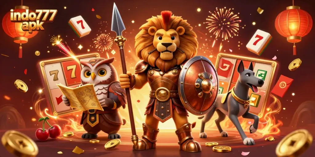 Mengambil jackpot dengan indo777 apk melalui permainan slot yang berlimpah, dipenuhi dengan elemen kasino.