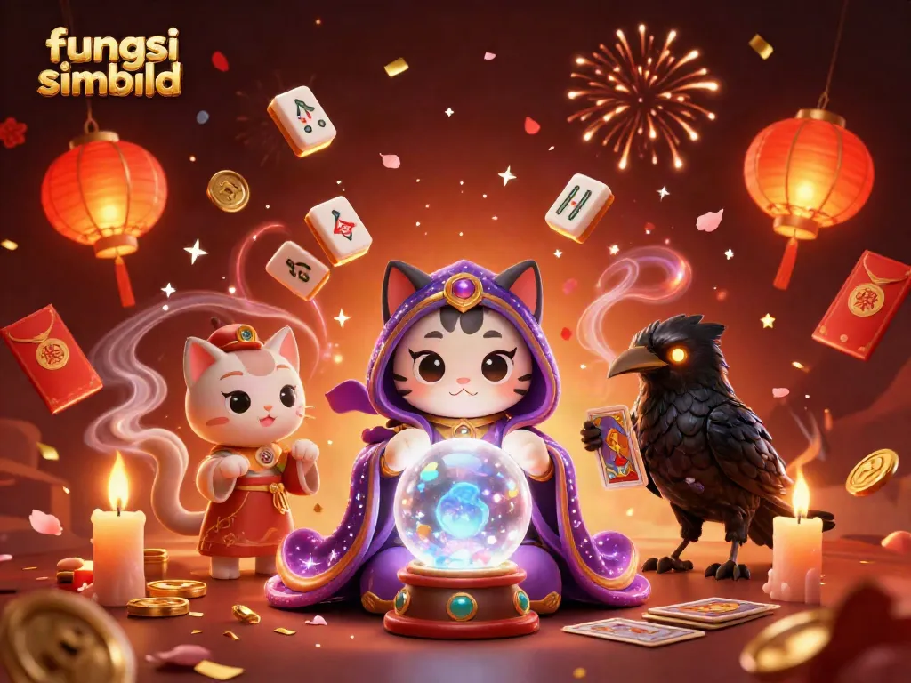 Fungsi simbol wild dalam game slot, menambah peluang kemenangan pemain dengan karakter mistis dan elemen kasino.