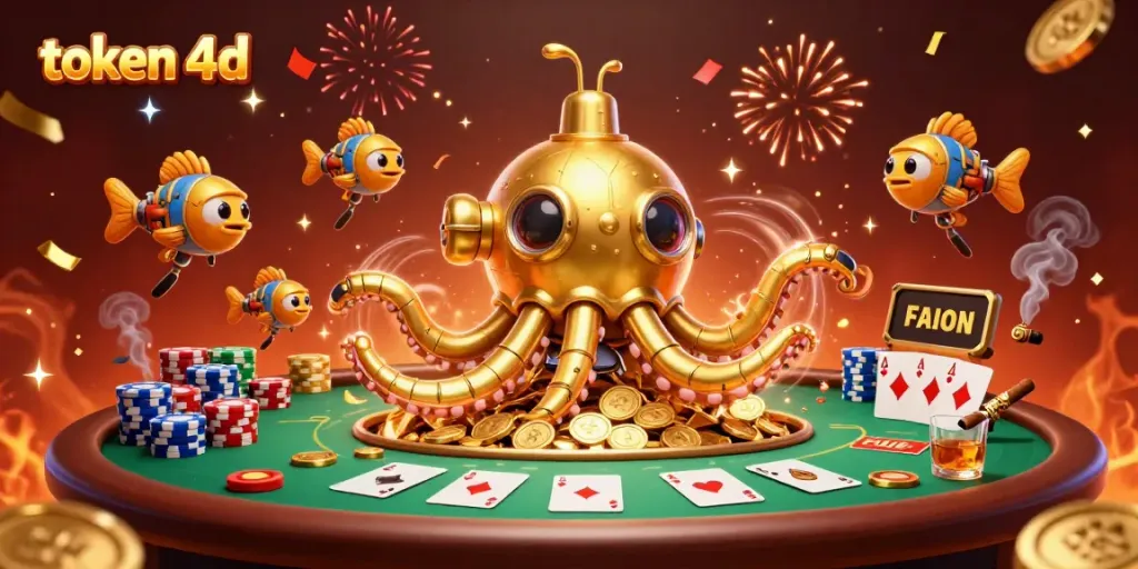 Permainan token 4d memberi peluang menang dengan berbagai simbol dan tabel poker.