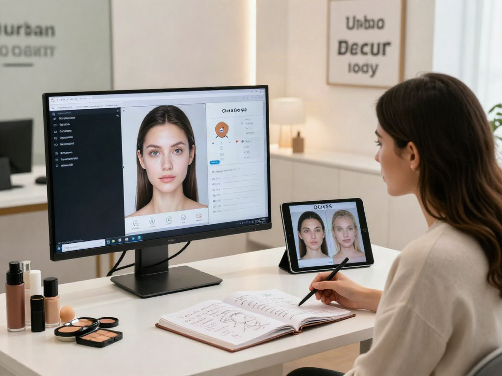 Discover why ClinicEvo better than QOVES in facial analysis in a modern beauty studio.