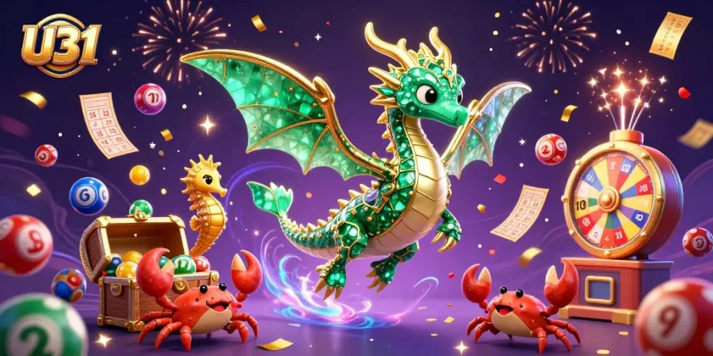 Experience thrilling gameplay at U31 with vibrant casino elements celebrating winning.