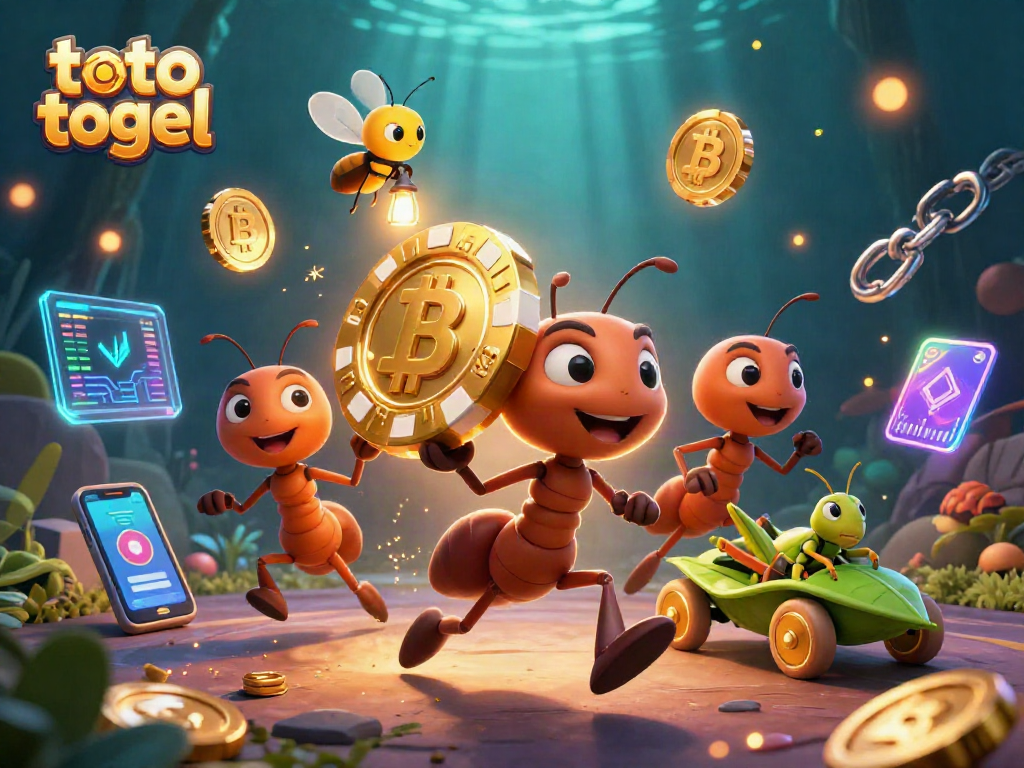 Explore engaging toto togel actions with a heist team of ants and crypto elements.