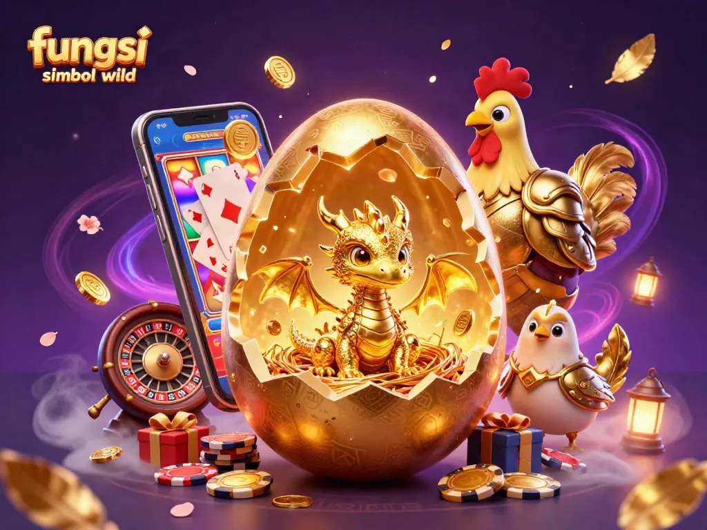 Fungsi simbol wild membantu memenangkan permainan slot dengan kombinasi simbol yang lebih baik.