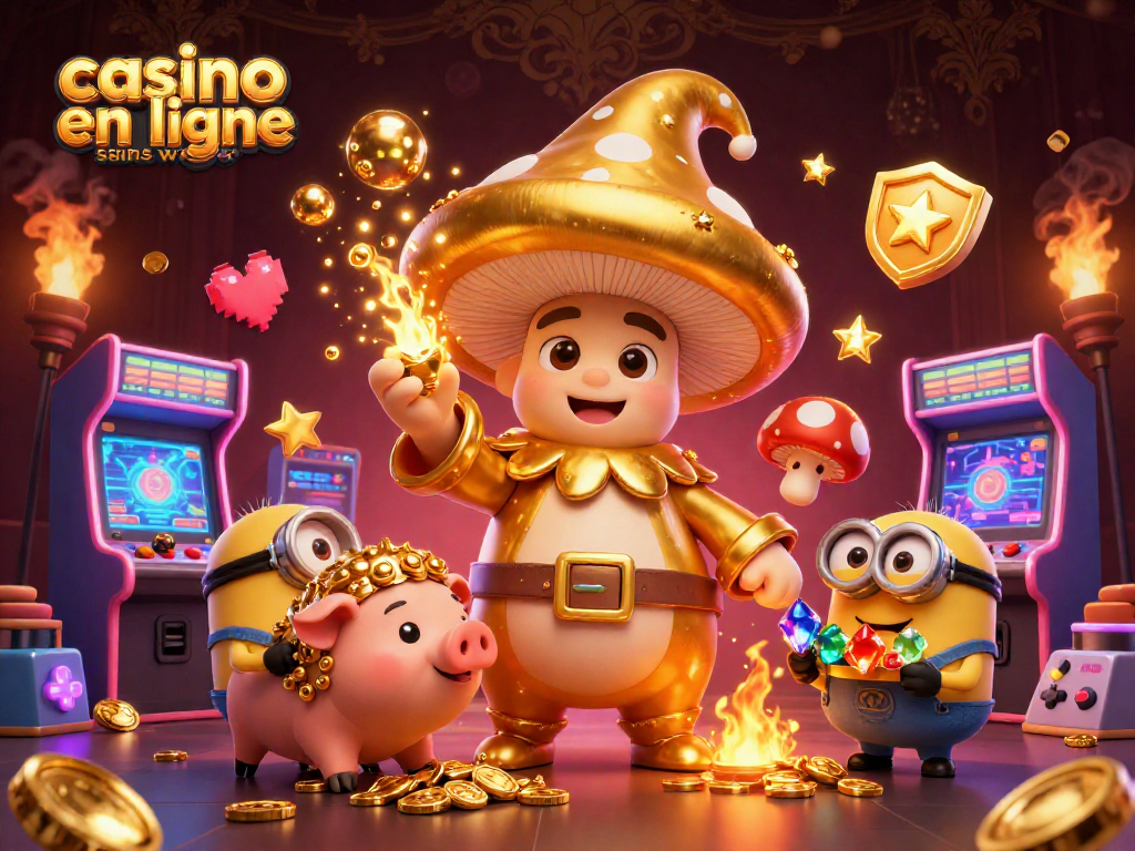 Découvrez l'univers captivant du casino en ligne sans wager avec un sorcier doré et un cochon truffier.