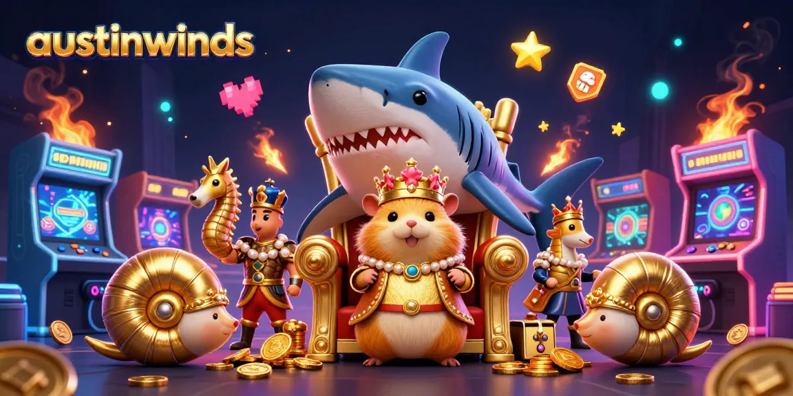 Austinwinds promotes winning strategies for online gaming with a dynamic casino-themed scene.