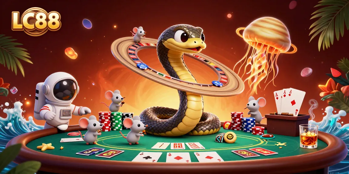 Engage with LC88's vibrant casino universe, featuring unique game elements and dynamic characters.