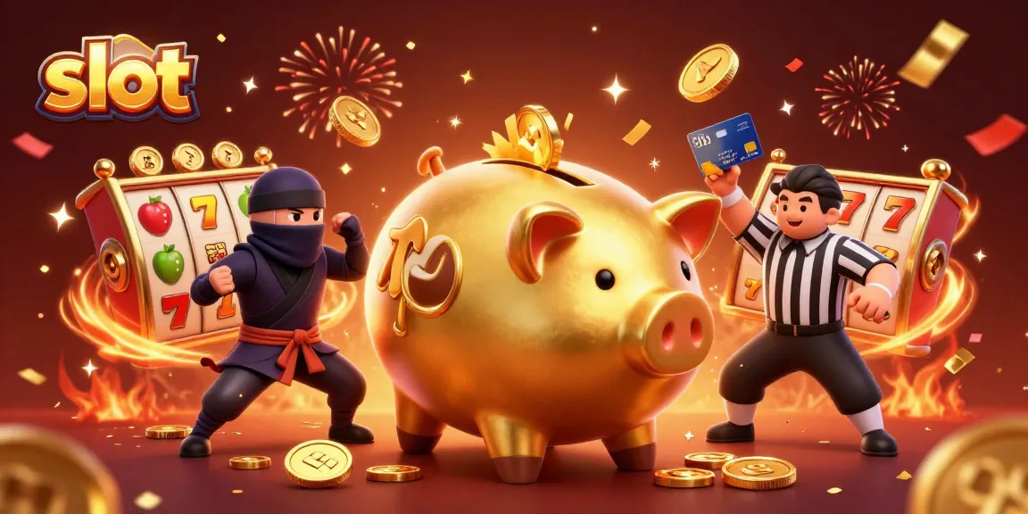 Mengguncang slot dengan piggy bank emas dan ninja, bersiap menang besar.