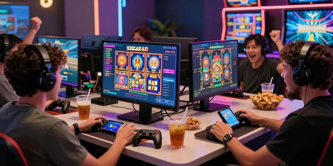 Kecak4D online gaming excitement with players engaging joyfully in a vibrant setting.