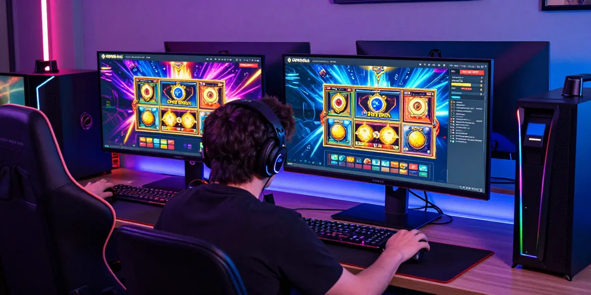 Engaging gaming experience at oppa86 situs with vibrant slots interface and colorful setup