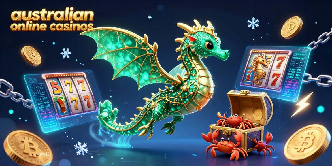 Engage with top australian online casinos featuring emerald sea dragon and crypto elements.